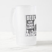 Bier met je slunch matglas bierpul (Voorkant links)