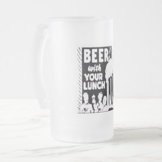 Bier met je slunch matglas bierpul (Voorkant links)