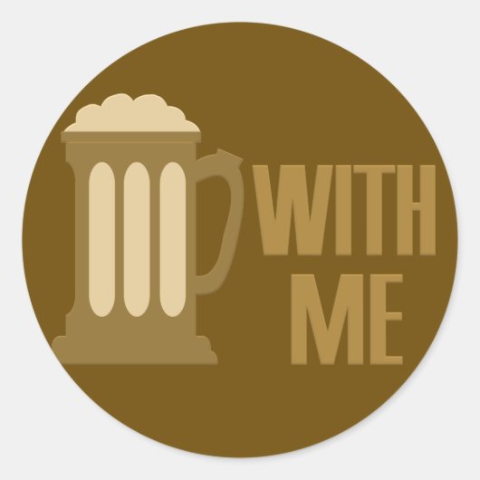 Bier met me aangepaste stickers (Voorkant)