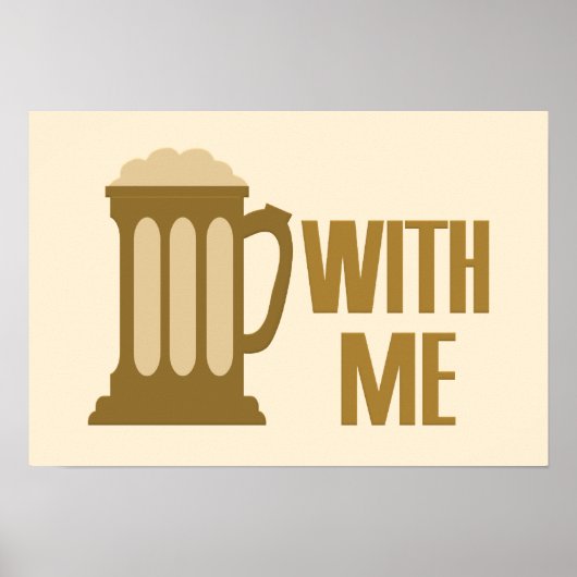 Bier met poster (Voorkant)