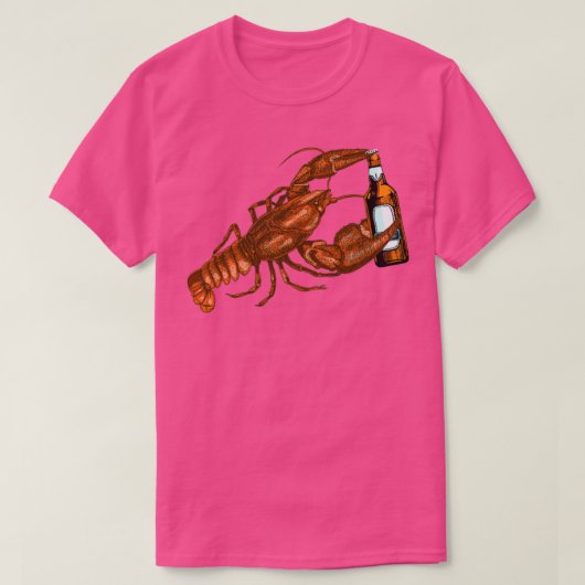 bier met rooster Drink T T-shirt (Design voorkant)