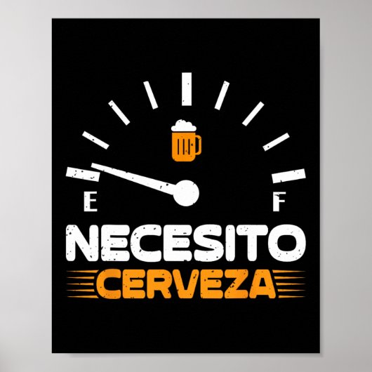 Bier Mexicaanse partij Mannen Necesito Cerveza Cin Poster (Voorkant)