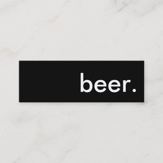 bier. mini visitekaartje (Voorkant)