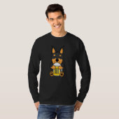 Bier Miniatuur Pinscher Hond T-shirt (Voorkant volledig)
