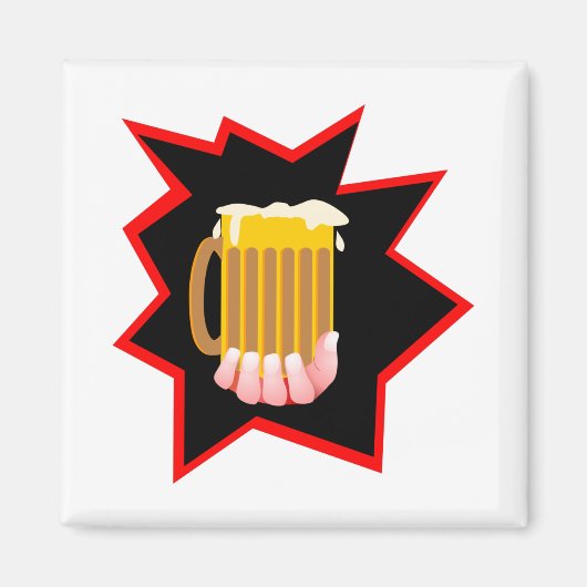 Bier Mok Burst Magneet (Voorkant)