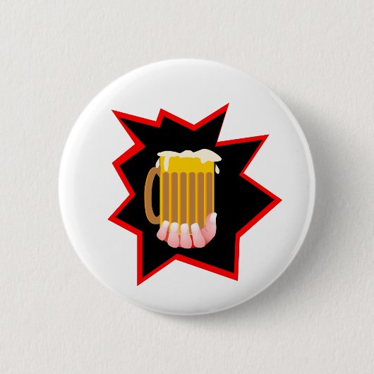 Bier Mok Burst Ronde Button 5,7 Cm (Voorkant)