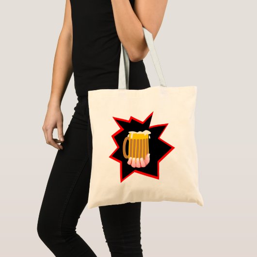 Bier Mok Burst Tote Bag (Voorkant (product))