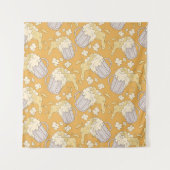 Bier Mok Cartoon:  naadloos. Wandkleed (Voorkant)