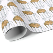 Bier Mok Drink bieren Print Oktoberfest Pub Cadeaupapier (Rol Hoek)