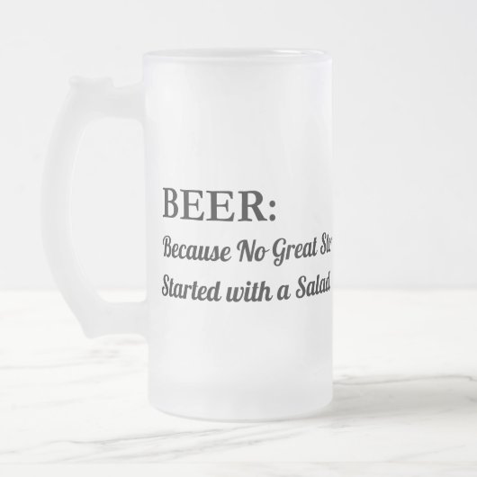 Bier Mok – Grappige Quote Glass Stein (Links)