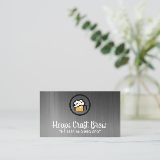 Bier Mok Logo Visitekaartje (Staand voorkant)