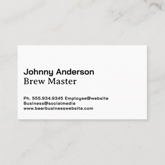 Bier Mok Logo Visitekaartje (Achterkant)