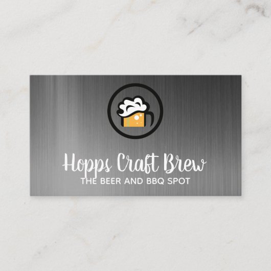 Bier Mok Logo Visitekaartje (Voorkant)