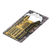 Bier Mok Ontwerpflesopening Creditkaart Flessenopener (Voorkant Gekanteld)