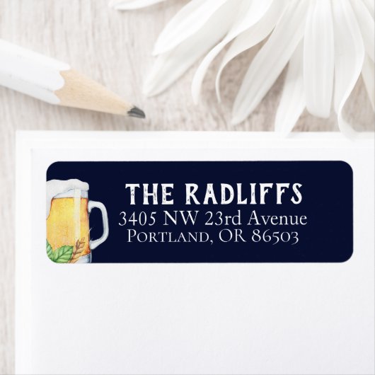 Bier Mok retour adreslabel Etiket (Insitu)