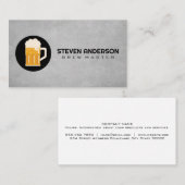 Bier Mok schuimen Visitekaartje (Voorkant / Achterkant)