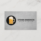 Bier Mok schuimen Visitekaartje (Voorkant)