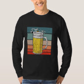 Bier mok sigaret roken drink alcoholbar pu t-shirt (Voorkant)
