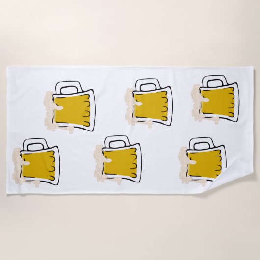 Bier Mok Strandlaken (Voorkant)