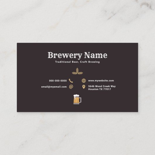 Bier Mok & vaten - Brouwerij Visitekaartje (Achterkant)