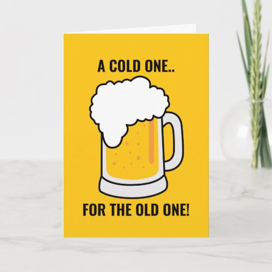 Bier Mok Verjaardag Kaart (Voorkant)