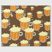 Bier mok vol bier Print Cadeaupapier (Vlak)