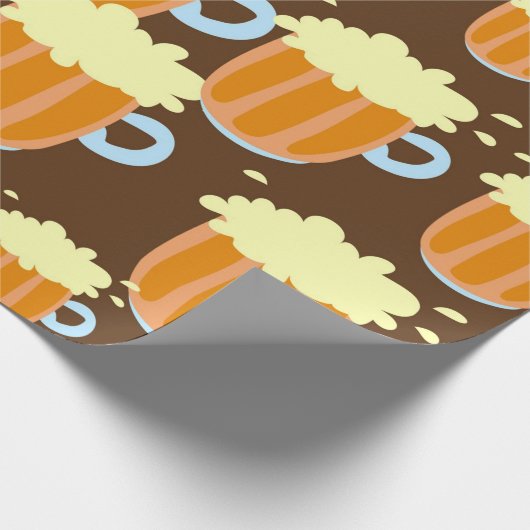 Bier mok vol bier Print Cadeaupapier (Hoek)