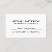 Bier Mokken Cheers Clink | Visitekaartje van hout (Achterkant)