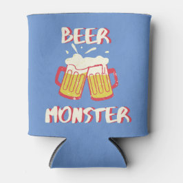 Bier Monster Blikkoeler | Lichtblauwe Achtergrond Blikjeskoeler