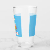 Bier Monster | Glaswerk met blauwe achtergrond Glas (Links)