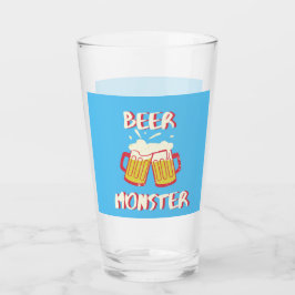 Bier Monster | Glaswerk met blauwe achtergrond Glas