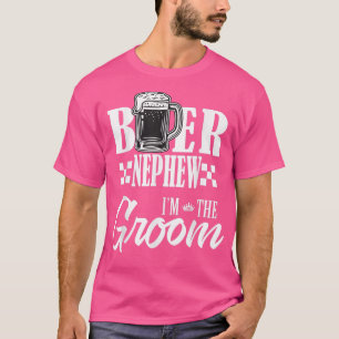 Bier Nephew ik ben de Groom Drink Bers Family Wedd T-shirt