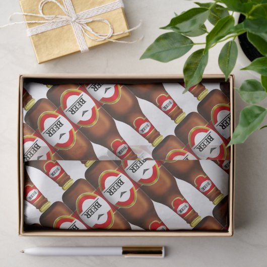 Bier nieuwe jaren oud tissuepapier (Geschenk)