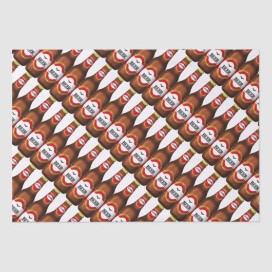 Bier nieuwe jaren oud tissuepapier (Voorkant)