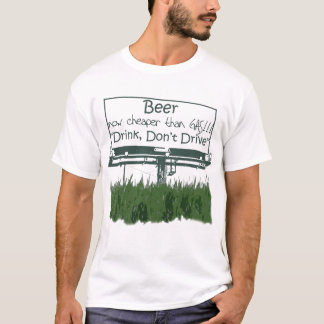 Bier, nu goedkoper dan gas t-shirt