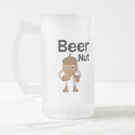 Bier nut Tekst van glas Mok (Links)