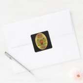Bier- of Wijnflesetiketten Vierkante Sticker (Envelop)