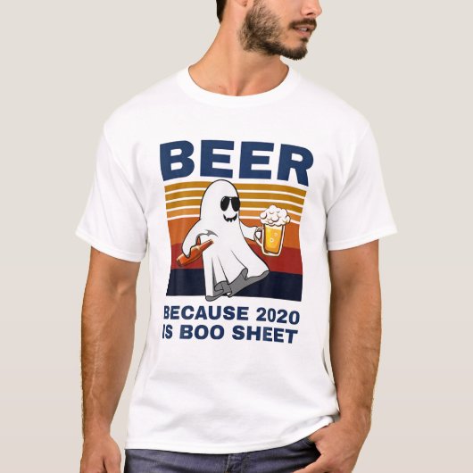 Bier omdat 2020 de Drink van de gastheer van het B T-shirt (Voorkant)