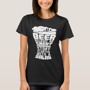 Bier omdat er geen groot winkelverhaal begon met e t-shirt