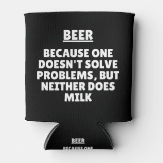 Bier omdat men geen problemen oplost, maar blikjeskoeler