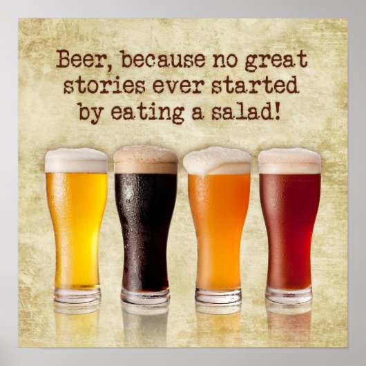 "Bier... omdat... Poster (Voorkant)