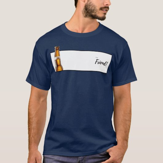 Bier onze vriend t-shirt (Voorkant)