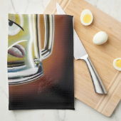 Bier op de klok! theedoek (Quarter Fold)