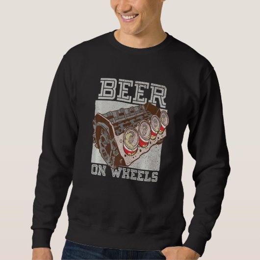 Bier op rolschacht Drink Trui (Voorkant)