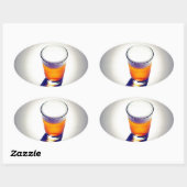 Bier Ovale Sticker (Vel)