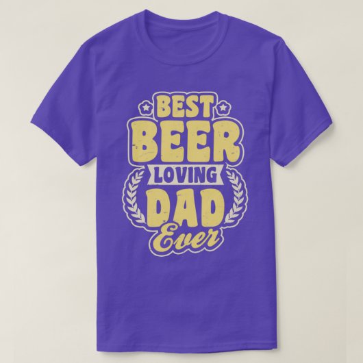 Bier Papa Shirt Beste bier van pap Gift (Design voorkant)