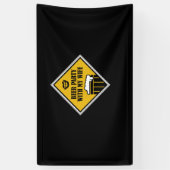 Bier party met mijn vrouw spandoek (Verticaal)