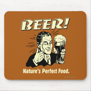 Bier: Perfect food van de natuur Muismat