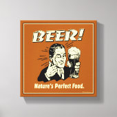 bier: Perfect food van Natuur Canvas Afdruk (Voorkant)