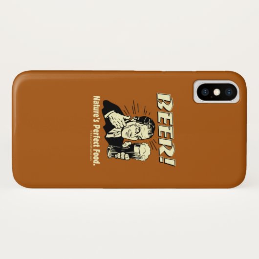 bier: Perfect food van Natuur Case-Mate iPhone Case (Achterkant (horizontaal))
